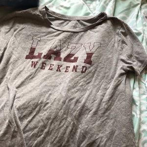 Cropped front tie t-shirt